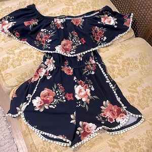 Riley & James Floral Romper